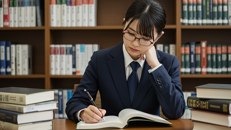トラブルに遭わないように知識をつける女性